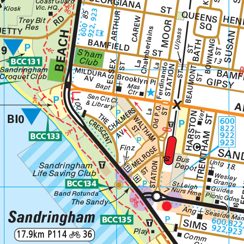 Melway Bayside Council WallMap - Image 2