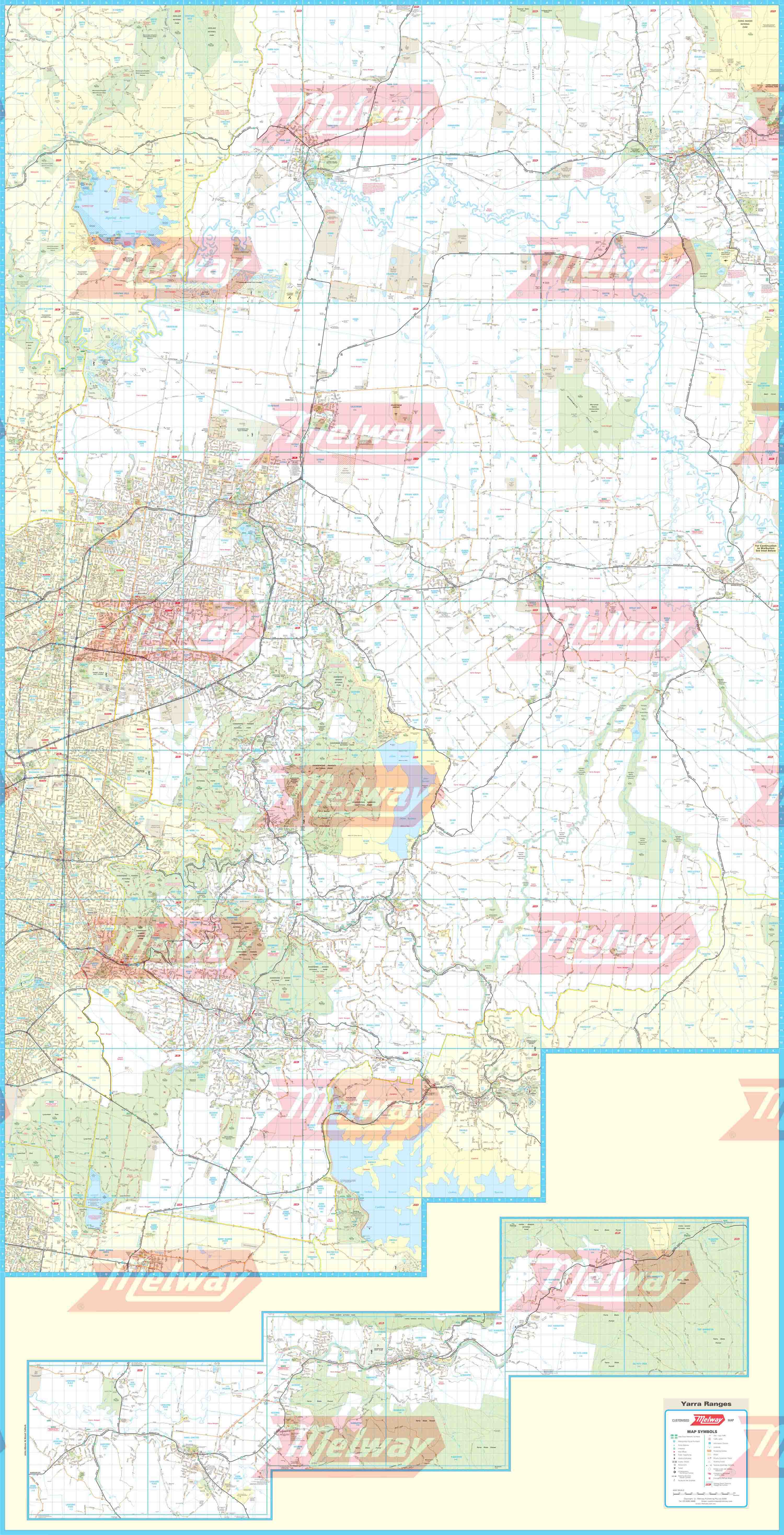 Melway Yarra Ranges Council WallMap