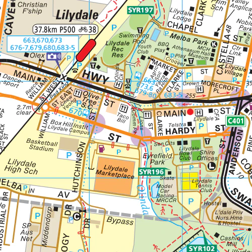 Melway Yarra Ranges Council WallMap - Image 2